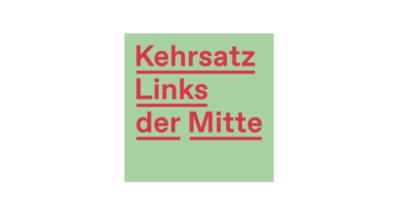 Logo mit Schriftzug Kehrsatz links der MItte in rot auf grün
